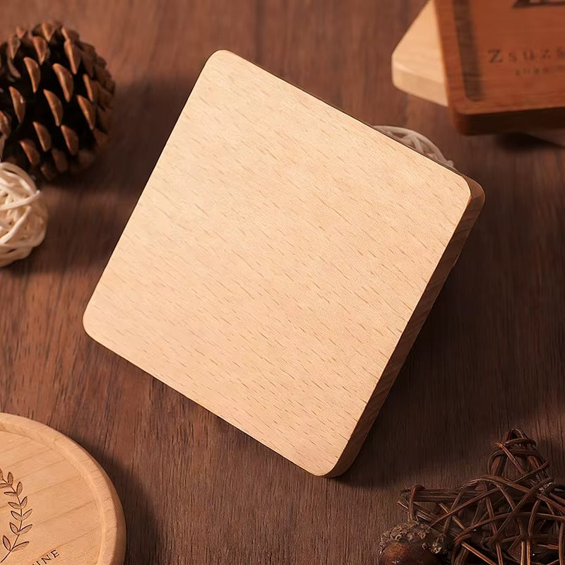 Wooden Coasters for Drinks Bottom for Drinking Cup Tea Coasters for Coffee Bottom for Pussy Cup Coaster Wood