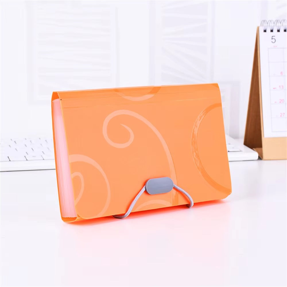 A6 Organ Bag Expanding File Folder For Documents Candy Colors Document Folders School Supplies File Organizer Office Binder