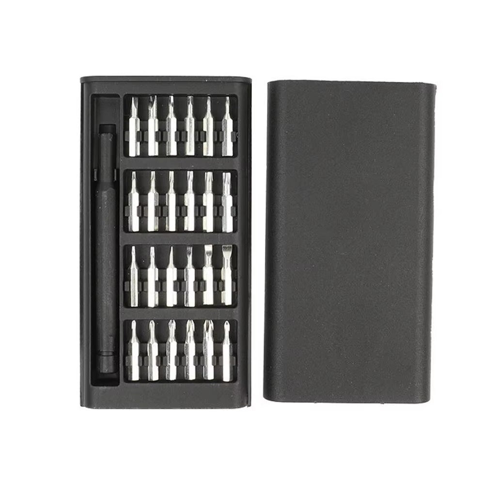 24 IN 1 Precision Screwdriver Kit Multi-functional Hand Tool Screwdriver Set Magnetic Aluminum Box for Home DIY