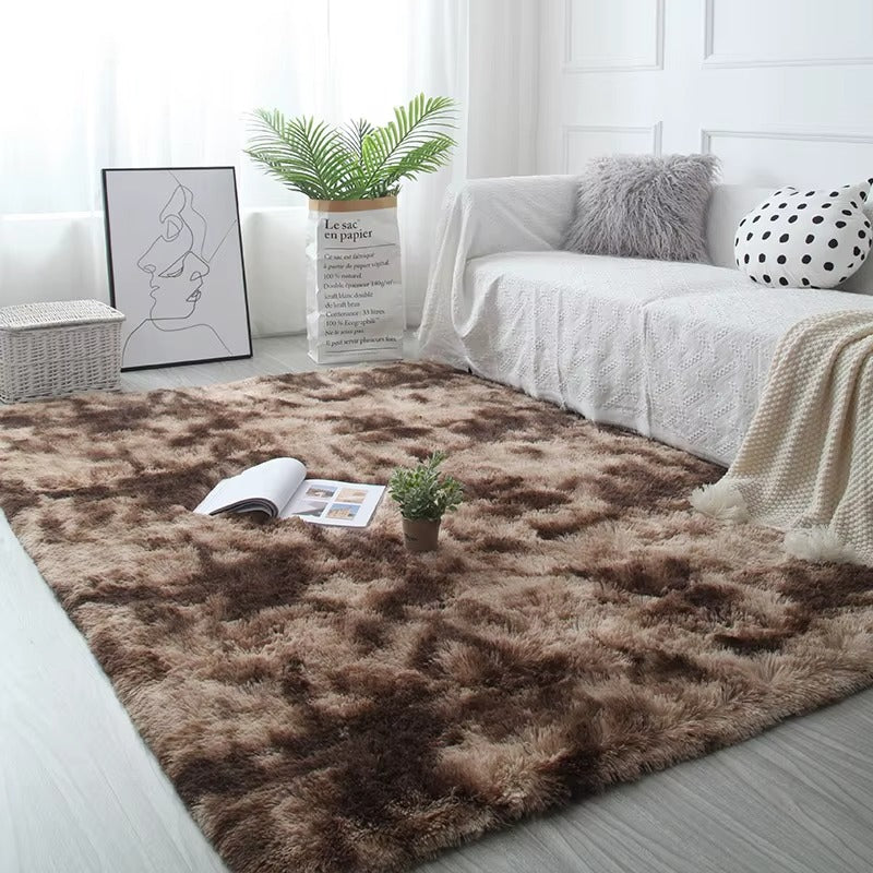 White Fluffy Hall Carpet Modern Living Room Bedroom Home Decor Large Mats Thickened Non-Slip Girl Children's Room Pink Furry Rug