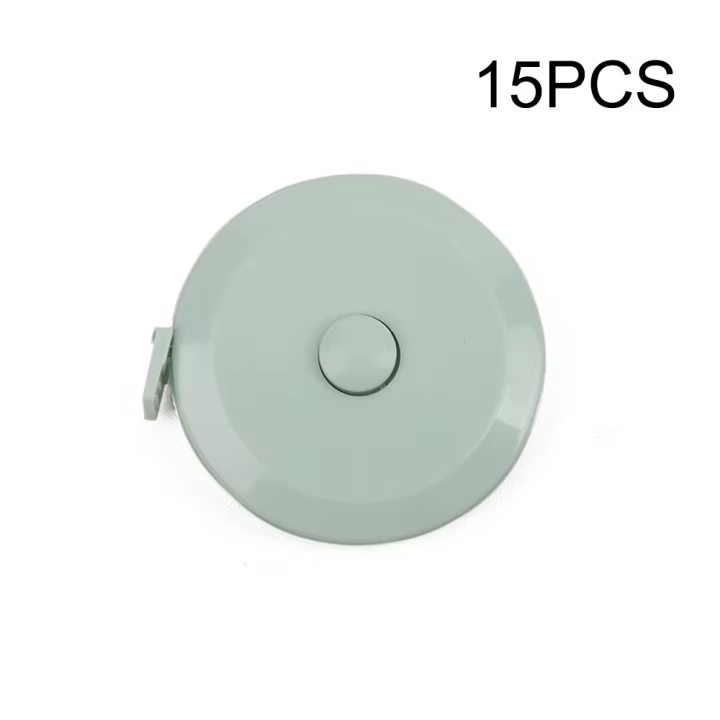 1PC/15PCS 1.5m Small Tape Measure Portable Student Soft Leather Three Measurement Clothes Automatic Recycling