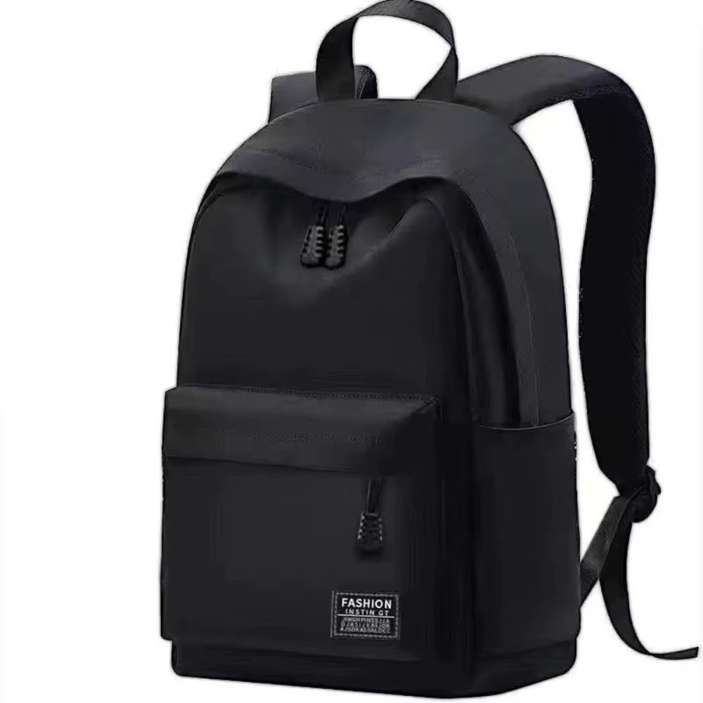 Trendy Oxford Cloth Versatile Backpack 15 inches Washable School Student Backpack Black Grey Blue Red Computer Bag Unisex