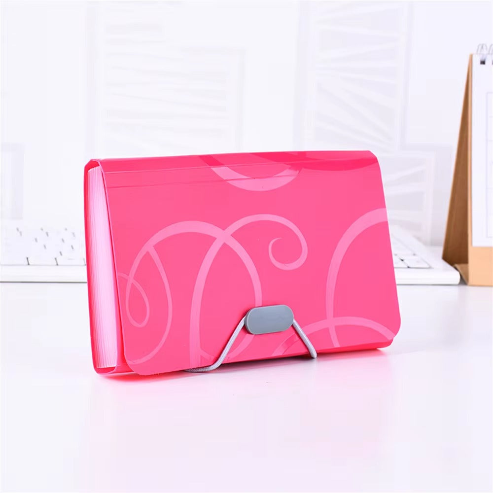 A6 Organ Bag Expanding File Folder For Documents Candy Colors Document Folders School Supplies File Organizer Office Binder